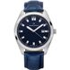 Часы наручные мужские Claude Bernard 53019 3CBU BUIDN кварцевые, с датой, синий кожаный ремешок 1