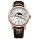 Часы наручные мужские Aerowatch 08937 RO01 кварцевые, с датой и фазой Луны, позолота PVD, коричневый ремешок 1