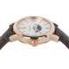 Часы наручные мужские Aerowatch 08937 RO01 кварцевые, с датой и фазой Луны, позолота PVD, коричневый ремешок 2