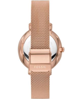 Часы наручные женские FOSSIL ES4628 кварцевые, "миланский" браслет, цвет розового золота, США