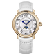 Часы наручные женские Aerowatch 43960 RO02 кварцевые с фазой Луны, ремешок кожаный белый 1