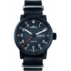 Швейцарские часы наручные мужские FORTIS 623.18.71 N.01 на тканевом ремешке, механика с автоподзаводом