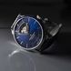 Часы наручные мужские Claude Bernard 85017 3 BUIN3, механика/автоподзавод, открытое сердце, синий ремень 3