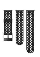 Силіконовий ремінець для смарт-годинника SUUNTO 24 ATH1 SILICONE STRAP BLACK/BLACK, размер S+M