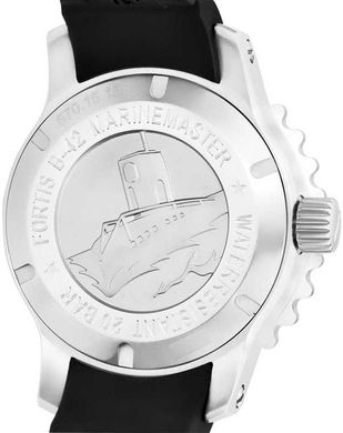 Швейцарские часы наручные мужские FORTIS 670.15.45 K, механика с автоподзаводом, каучуковый ремешок