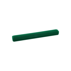 Футляр для ювелірних прикрас довгий зелений оксамит