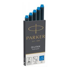 Картридж для ручок Parker Quink /5шт. голуб. 11 410WBL