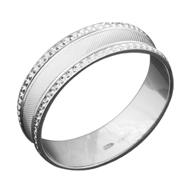 Серебряное обручальное кольцо 17.5