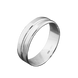 Серебряное обручальное кольцо 19.5 2