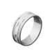 Серебряное обручальное кольцо 18 1