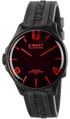 Часы наручные мужские U-BOAT 8466/B CAPSOIL DARKMOON RED GLASS IPB