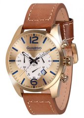 Чоловічі наручні годинники Guardo S01653 GGBr