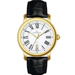Часы наручные мужские Continental 24090-GD254710 кварцевые, с индикатором заряда, цвет желтого золота