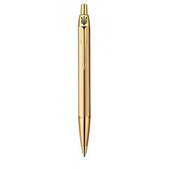Шариковая ручка Parker IM Brushed Metal Gold GT BP Трезубец 20 332G_TR