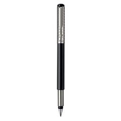 Ручка перова Parker Vector Premium Satin Black SS Chiselled FP 04 012B
