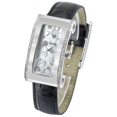 Часы наручные женские Korloff OKKU71 кварцевые, с бриллиантами, ремешок из кожи ящерицы
