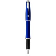 Ручка перьевая Parker URBAN 17 Nightsky Blue CT FP F 30 411 из латуни, стальное перо