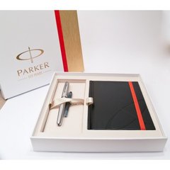 Набір Parker SONNET 08 S/S CT FP в подар. упаковці (пір'яна ручка і блокнот) 84 612b