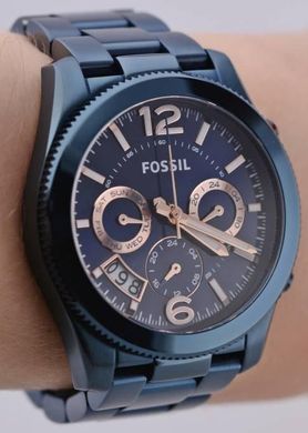 Часы наручные женские FOSSIL ES4093 кварцевые, на браслете, синие, США
