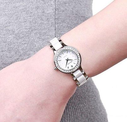 Часы наручные женские DKNY NY8139 кварцевые на браслете, сталь/керамика, США