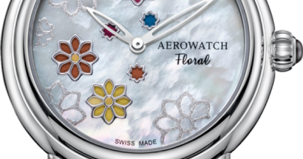 Годинники наручні жіночі Aerowatch 44960 AA15M кварцові на сталевому браслеті, перламутровий циферблат в