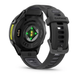 Смарт-годинник Garmin Forerunner 970 з вуглецево-сірим титановим безелем DLC, чорним корпусом і чорним ремінцем