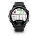 Смарт-годинник Garmin Forerunner 970 з вуглецево-сірим титановим безелем DLC, чорним корпусом і чорним ремінцем