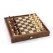STP36E Manopoulos Backgammon & Chess Olive branch design in Walnut replica wood case 41x41cm 2