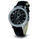 1675-2-1069 black, ss cz stones, black leather (Seculus)