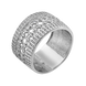 Серебряное кольцо широкое 1