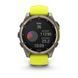Смарт-годинник Garmin Fenix 8 &ndash; 47 мм, Solar Sapphire, титан з яскраво-жовтим/графітовим силіконовим ремінцем