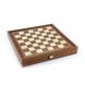 STP36E Manopoulos Backgammon & Chess Olive branch design in Walnut replica wood case 41x41cm 5