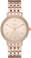 Часы наручные женские DKNY NY2608 кварцевые на браслете, цвет розового золота, США