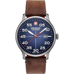Часы наручные мужские Swiss Military-Hanowa 06-4326.30.003 кварцевые, коричневый ремешок из кожи, Швейцария