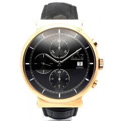 Часы наручные мужские Bunz 67014399, механический хронограф в золотом корпусе, ремешок из кожи аллигатора