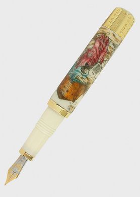 Ручка пір'яна Visconti 15652A20M Christian Bible Vermeil F. Pen 18KT M