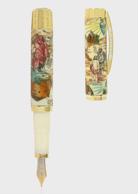 Ручка перьевая Visconti 15652A20M Christian Bible Vermeil F.Pen 18KT M