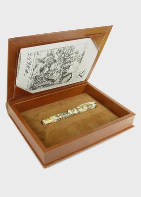 Ручка пір'яна Visconti 15652A20M Christian Bible Vermeil F. Pen 18KT M