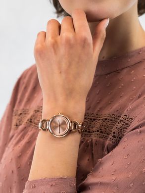 Часы наручные женские DKNY NY2769 кварцевые, браслет из букв, цвет розового золота, США