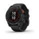 Смарт-годинник Garmin Fenix 7 Pro (без Wi-Fi) - Solar Edition - сланцево-сірий з чорним ремінцем