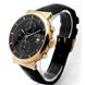 Часы наручные мужские Bunz 67014399, механический хронограф в золотом корпусе, ремешок из кожи аллигатора 2