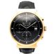 Часы наручные мужские Bunz 67014399, механический хронограф в золотом корпусе, ремешок из кожи аллигатора 1