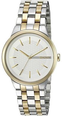 Часы наручные женские DKNY NY2463 кварцевые, на браслете, золотистые, США