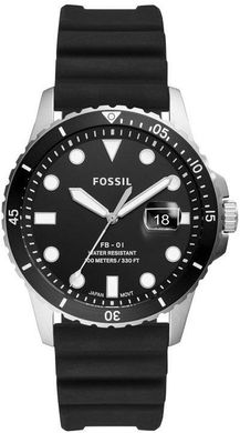 Часы наручные мужские FOSSIL FS5660 кварцевые, каучуковый ремешок, США
