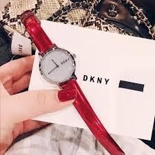 Часы наручные женские DKNY NY2776 кварцевые, с блестками и глянцевым ремешком, США