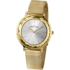 Часы наручные женские Jacques Lemans 1-2054H кварцевые, "миланский" браслет, цвет желтого золота, Австрия