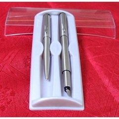 Набор Parker Vector Stainless Steel FP BP (перьевая ручка + шариковая ручка)