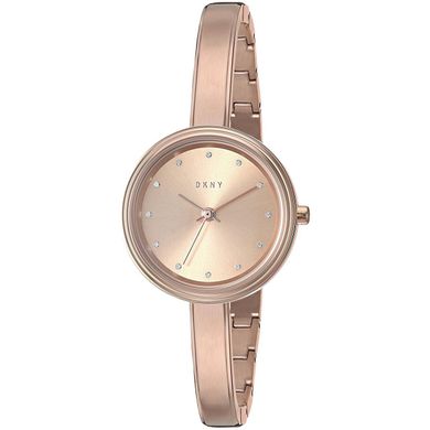 Часы наручные женские DKNY NY2600 кварцевые на браслете, цвет розового золота, США