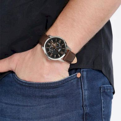 Часы наручные мужские FOSSIL ME3061 автоподзавод, ремешок из кожи, США