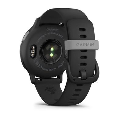 Смарт-часы Garmin Vivoactive 5 – алюминиевый черный безель, черный корпус с силиконовым ремешком